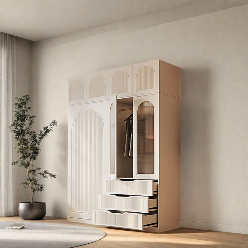 Armoire moderne, simple et luxueuse, H 101,57 po x l 47,24 po x P 22,83 po