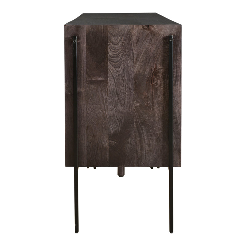 Tobin 66'' W Sideboard, Black/Light Brown