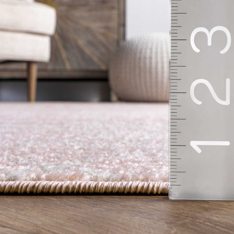 Merillat Moroccan Performance Pink Rug, Rectangle 5' x 7'5"