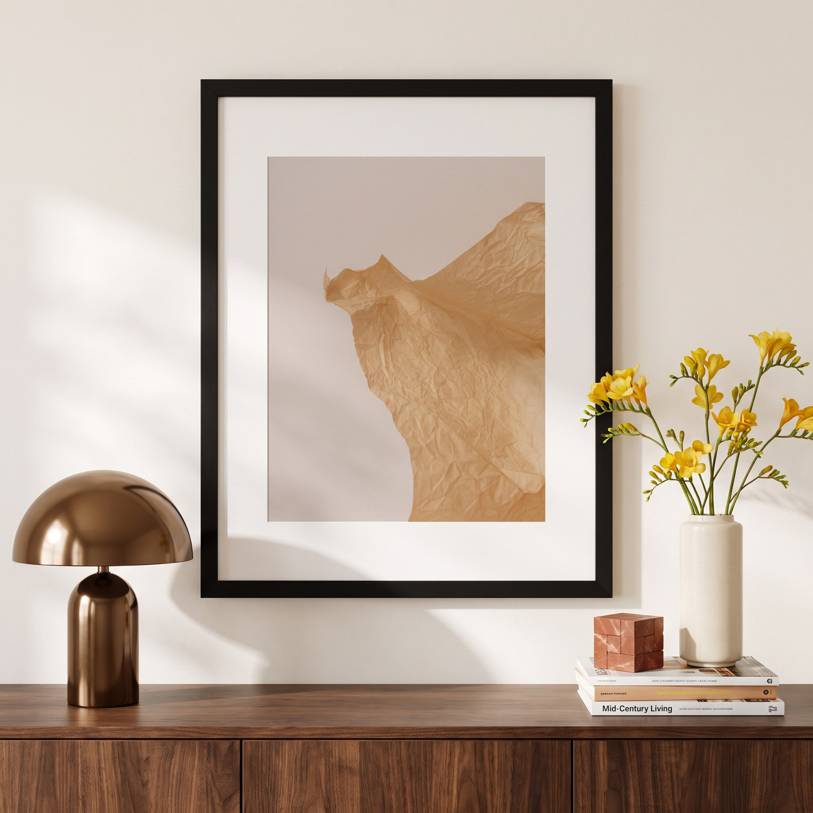 Lorena "Unpackage 1" Photo Print, 25" H x 20" W x 1.25" D, Black