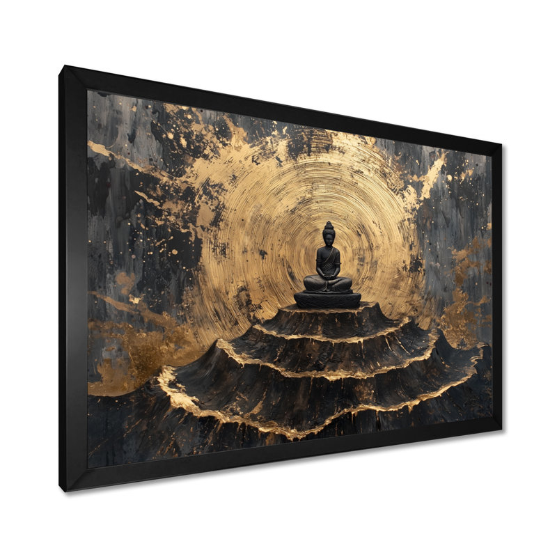 Hagedorn - Spiritual Wall Art, H 12 po x l 20 po, Picture Frame Print, Noir, noir, noir, noir
