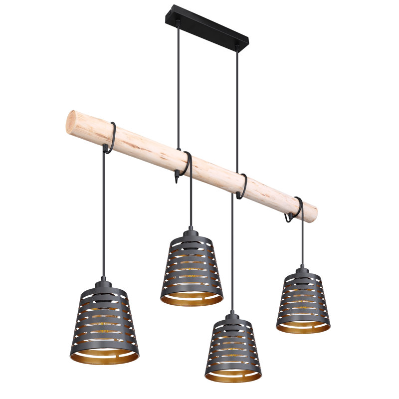 Aneta 4 - Light Black Pendant