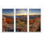 «Majestic Sunset In Mountain Landscape», ensemble de 3 toiles encadrées-64204791-64204795
