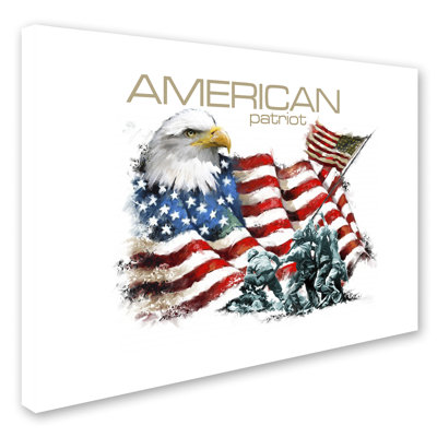 Armand 'American Patriot' Print on Canvas