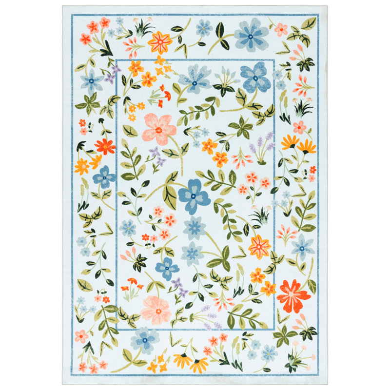 Tapis floral lavable à la machine MSRW 190 Performance, Rectangle 9 pi x 12 pi