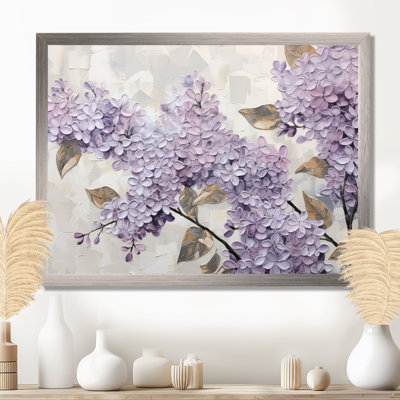 «Beautiful Lilac Dreamscape I», art mural lilas