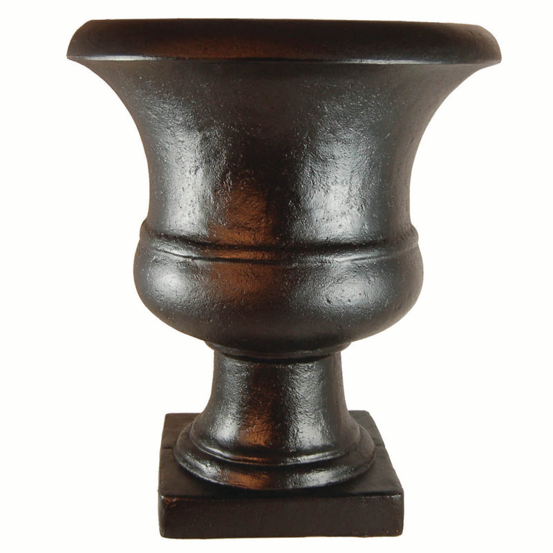 Pot de fleurs urne en plastique, Espresso