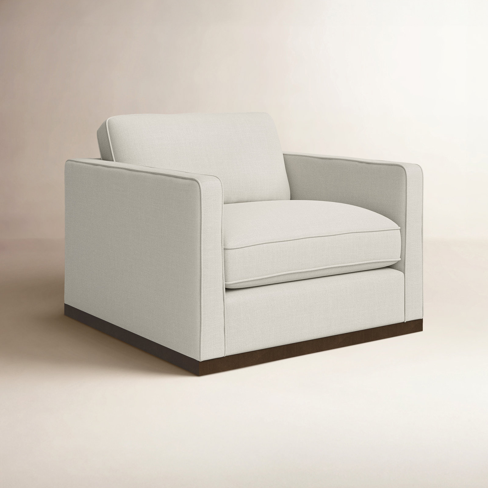 Bobbi 41'' Wide Upholstered Armchair, Effie Linen Performance Weave