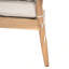 Causeuse d'extérieur en bois d'acacia de patio, durable et élégante avec coussins beiges et corde brun clair