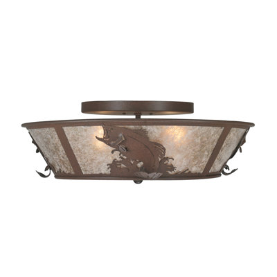 Rustic Lodge 4 - Light Flush Mount