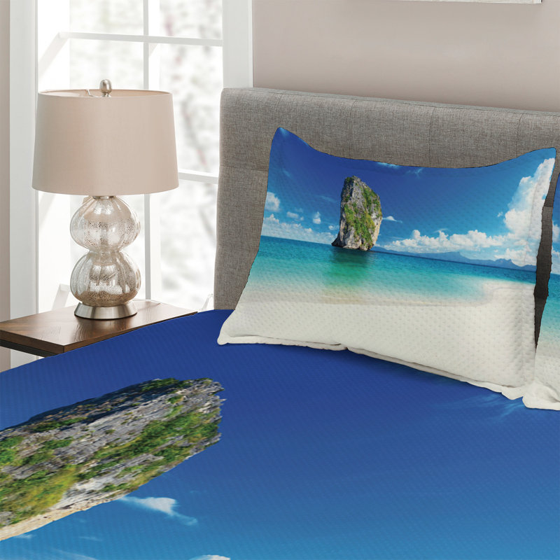 Island Polyester Coverlet, King Bedspread + 2 Shams