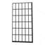 Porte de douche l 38 po x H 72 po, porte de douche fixe sans cadre, 5/16 po (8 mm), entrée ouverte, noir mat