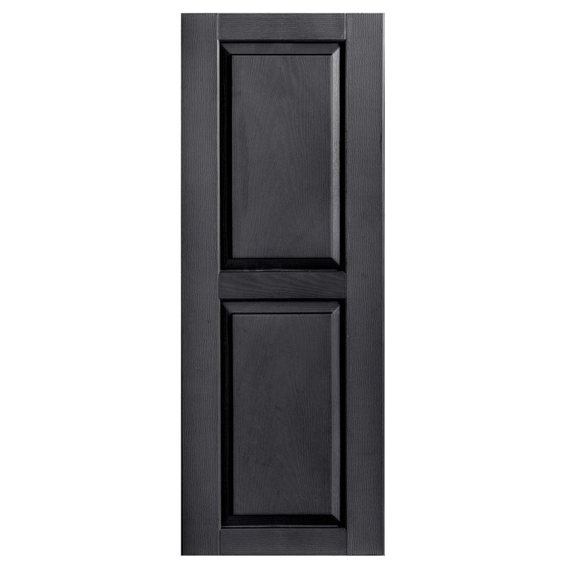 Exterior Vinyl Raised Panel Shutter Single, Pine, 18", 60"