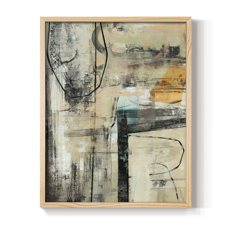 Persistance I, reproduction encadrée - bois massif, H 11 po x l 9 po, Naturel