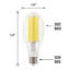 54 watts (650 watts équivalents), ampoule à DEL BT15, intensité non variable, lumière du jour (5000K) E39 / base à bosses