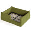 Grand lit simple tapissier au sol pour grand lit pour enfants, lit au sol Montessori avec rails de sécurité complets, cadre de lit bas pour garçons filles, vert-129754638-129754636