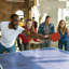 Plateau de table de tennis de table moyen, plateau de tennis de table pliable et portable-115764536-115764535