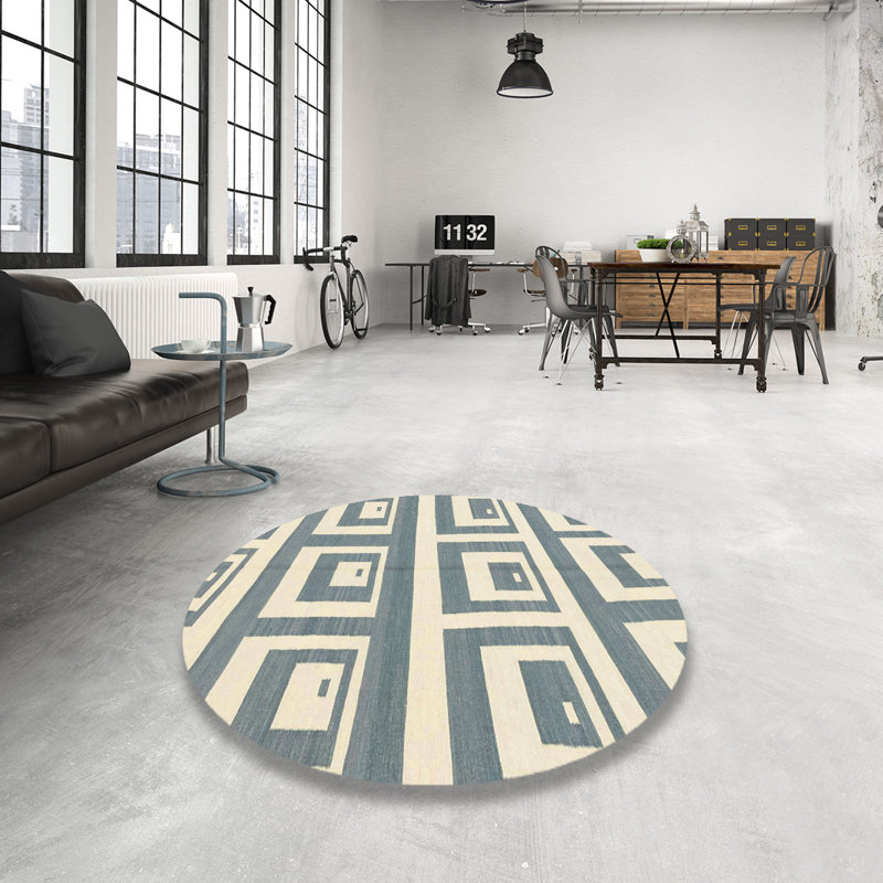 Aliera Abstract Indoor Rug, Round 5'