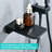 Bathroom Bathtub Faucet Shower In Modern Wall Mounted Matte Black, Handheld With Waterfall Spout And Diverter For Water Switching Mount Tub Filler Shower, Single Handle Temperature Control