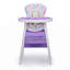 Chaise haute convertible pour bébé avec rehausseur et plateau d'alimentation