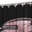 Rideau de douche rose avec 12 crochets-1750661093