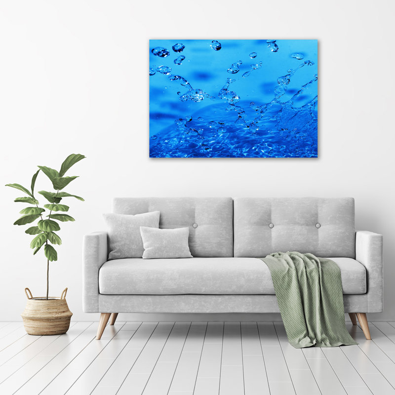 Drops Of Water - Wrapped Canvas Print