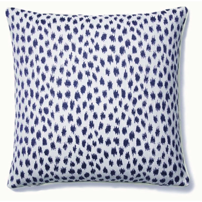 Pebble Beach Square Pillow Cover & Insert, Navy