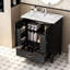 Meuble-lavabo de 30 po avec lavabo style rétro, espace de rangement multifonctionnel, tablette de porte, porte à fermeture douce, meuble-lavabo-242444326