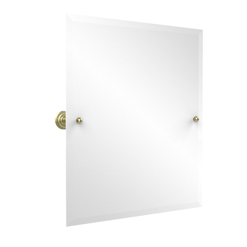 Miroir rectangulaire inclinable 21 "x 26" Dottingham, Laiton satiné, 21" H x 26" W