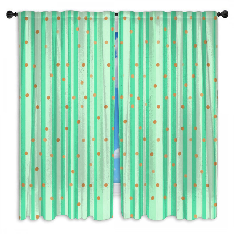 Rideaux vert obscurcissant et obscurcissant - 2 panneaux, 20 po x 50 po - 2 panneaux, Transparent