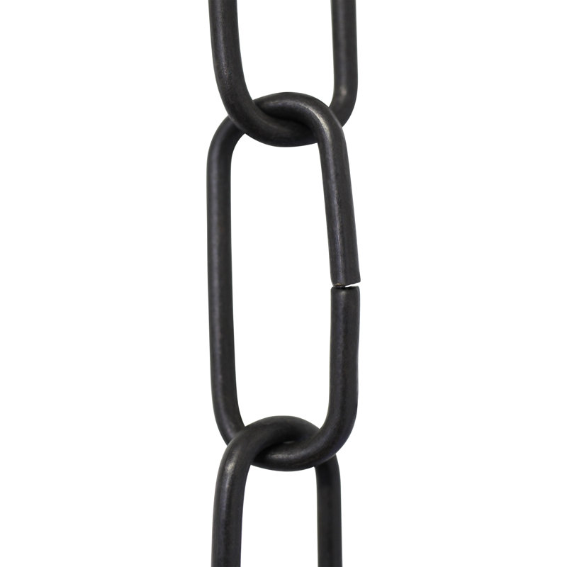 Chaîne décorative standard, Noir bronzé à l'huile, H 12 po x l 0,71 po x P 0,13 po