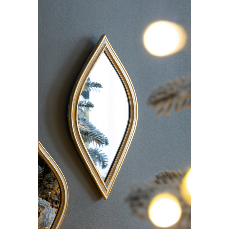 Petit miroir décoratif mural, 13,3 po x 6,8 po