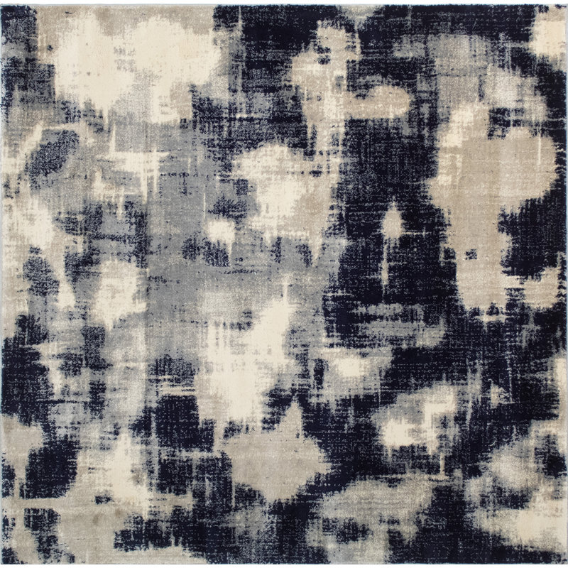 Kelson Abstract Indoor Rug, Square 5'1" x 5'1"