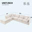 Canapé modulaire en chenille surdimensionné 125,5 po à 6 sièges avec repose-pieds mobile 125,5 po-1902956142