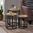 Hexagonal Set Of 3 End Table