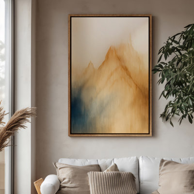 Framed Canvas Wall Art - Vintage Abstract Wall Prints for Bedroom - 24"x36"