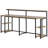 Extra Long Double Computer Desk Mdf Industrial Style Ideal For Home Office