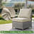 Briela 8 - Person Outdoor Seating Group with Cushions with Fire Pit table No Assembly Required-1748488941-1799343710