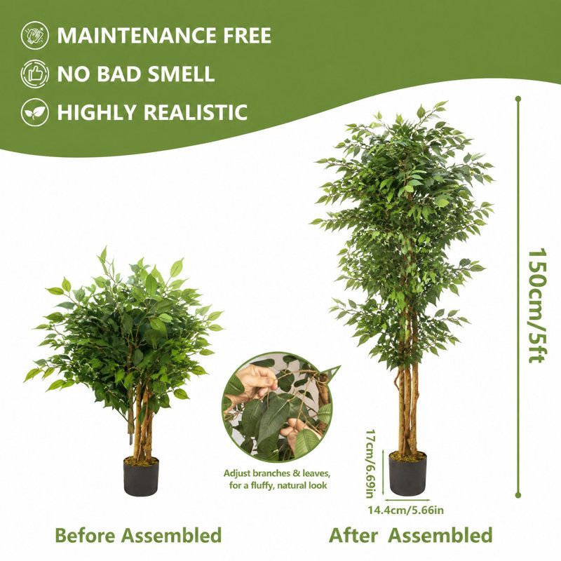 150 cm H Faux Plant