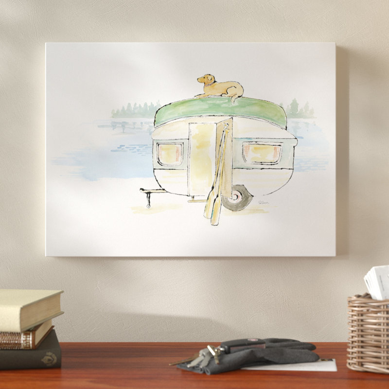 Moneta «Lakeside Days II», reproduction d'impression sur toile tendue, H 14 po x l 19 po