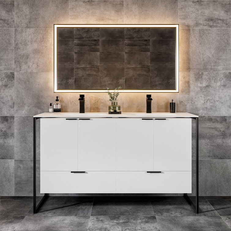 Bella 48-inch Vanity with Carrara Marble Top