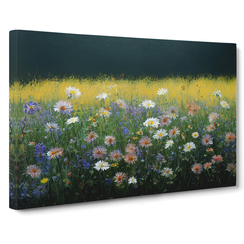 Lovable Wildflowers Floral - Wrapped Canvas, 50cm H x 76cm W x 3cm D