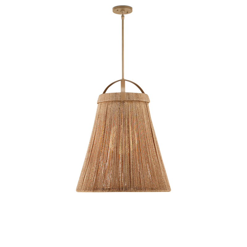 Luminaire suspendu blanc Parnell, Naturel / beige / blanc givré