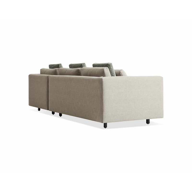 Hands Down Chaise Sectional, Landa Stone, Right Hand Facing