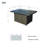 Lois Rectangle Aluminum Propane Fire Pit-93738264