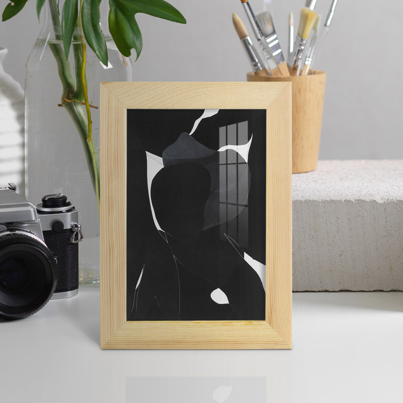 Night Bloom I - reproduction de cadre photo simple, H 6 po x l 4 po x P 1 po, Naturel