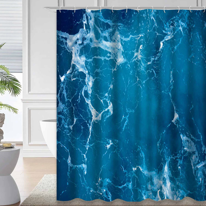 Océan, surface ondulée, eau, vague de mer, éclaboussures, vert, nature, abstrait, bleu profond, avec 12 crochets