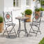 Three-Piece Mosaic Bistro Table Set - Multicoloured