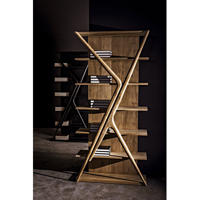 Bibliothèque standard en bois massif H 85 "x l 40" Vetra