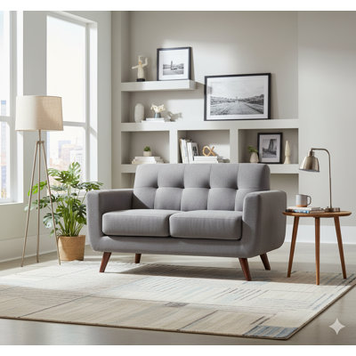 Causeuse en tissu de style moderne